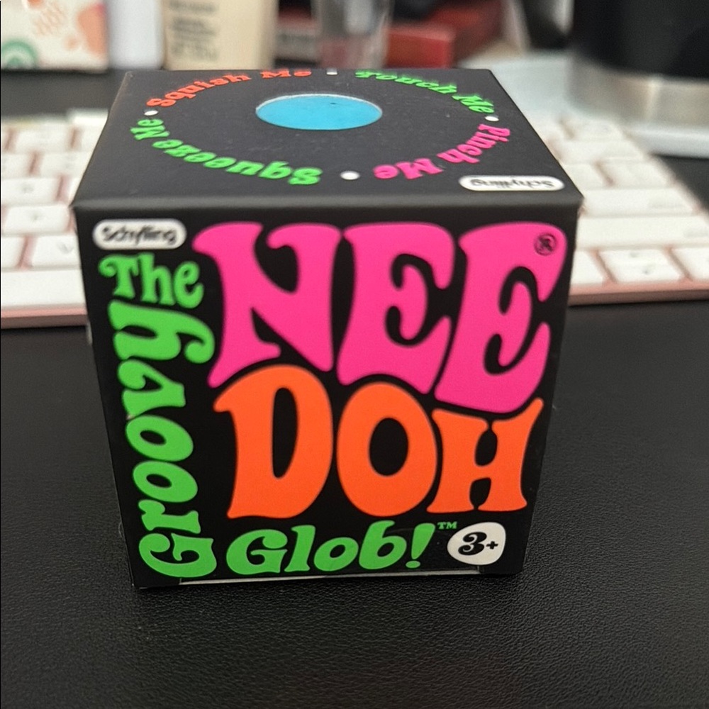 Groovy NeeDoh Glob! Squeeze Toy by Schylling - blue!